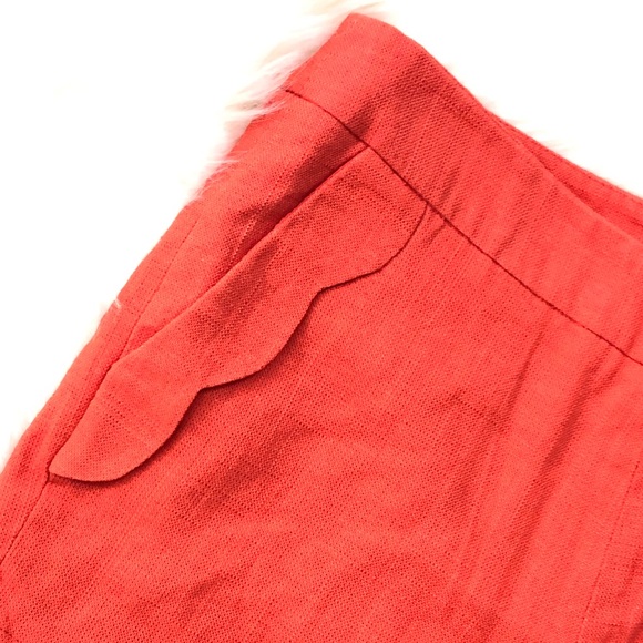 SOLD Cynthia Rowley Linen Lined Coral Shorts - Picture 2 of 8